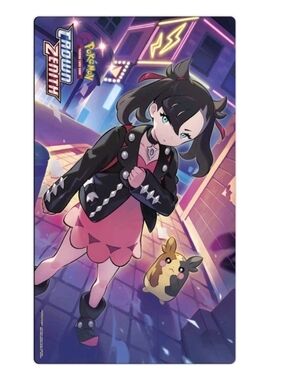 NEW Marnie And Morpeko Pokémon Playmat - Crown Zenith Black & Pink 23.5x13.5"